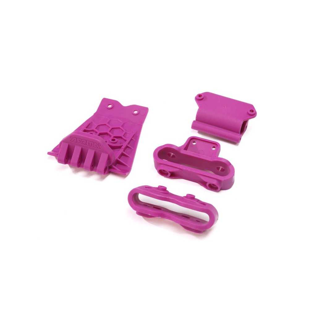 Arrma Lower Skid And Bumper Mount Set Purple ARA320769 Arrma Lower Skid And Bumper Mount Set Purple ARA320769