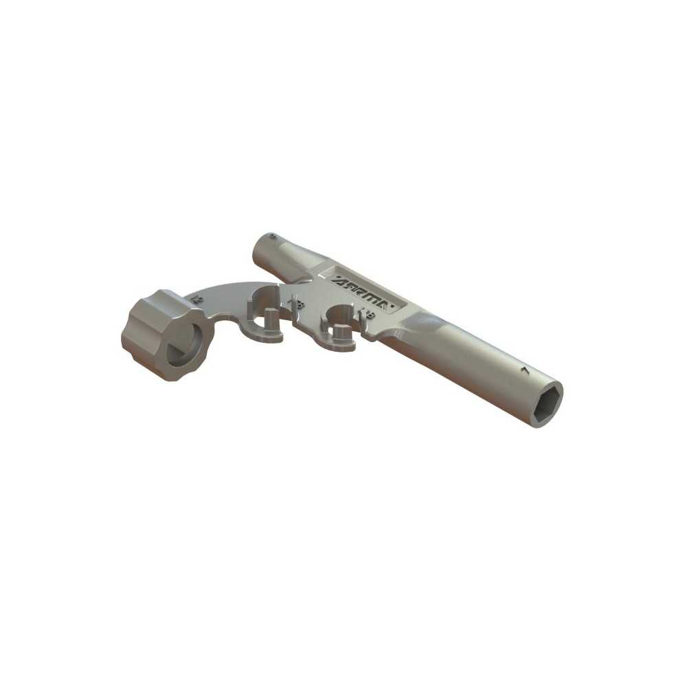 Arrma Metal Multi Tool 5-7mm Nut 11-15mm Bore Shock ARA320680 Arrma Metal Multi Tool 5-7mm Nut 11-15mm Bore Shock ARA320680