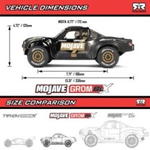Arrma MOJAVE GROM 223S BLX Brushless 4X4 Small Scale Desert Truck RTR Black ARA2304T1
