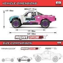 Arrma MOJAVE GROM 223S BLX Brushless 4X4 Small Scale Desert Truck RTR with Battery & Charger Teal ARA2304ST1