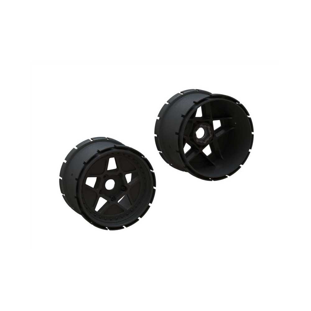 Arrma MT Wheels 4.9in 24mm Hex 2 ARA510123 Arrma MT Wheels 4.9in 24mm Hex 2 ARA510123
