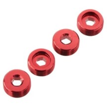 Tuerca de cubo delantero de aluminio roja Arrma ARAC9920