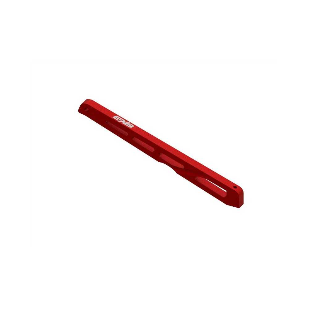 Arrma Rear Center Aluminum Chassis Brace 140mm Red: EXB ARA320567 Arrma Rear Center Aluminum Chassis Brace 140mm Red: EXB ARA320567