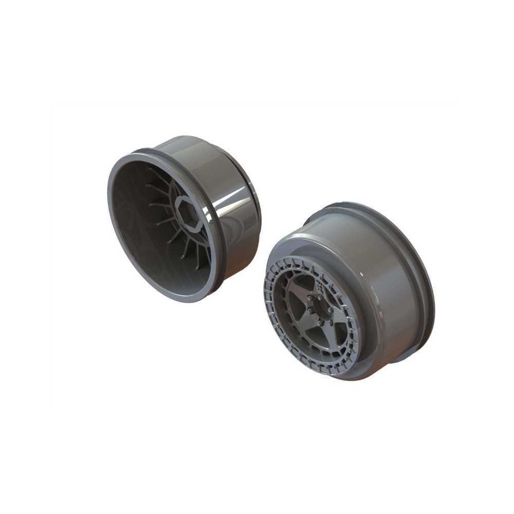 Arrma SC 2.2 3.0 Wheel 14mm Hex Gun Metal 2 ARA510126 Arrma SC 2.2 3.0 Wheel 14mm Hex Gun Metal 2 ARA510126