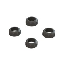 Arrma Shock Cap 4: 4X4 Black ARA330828