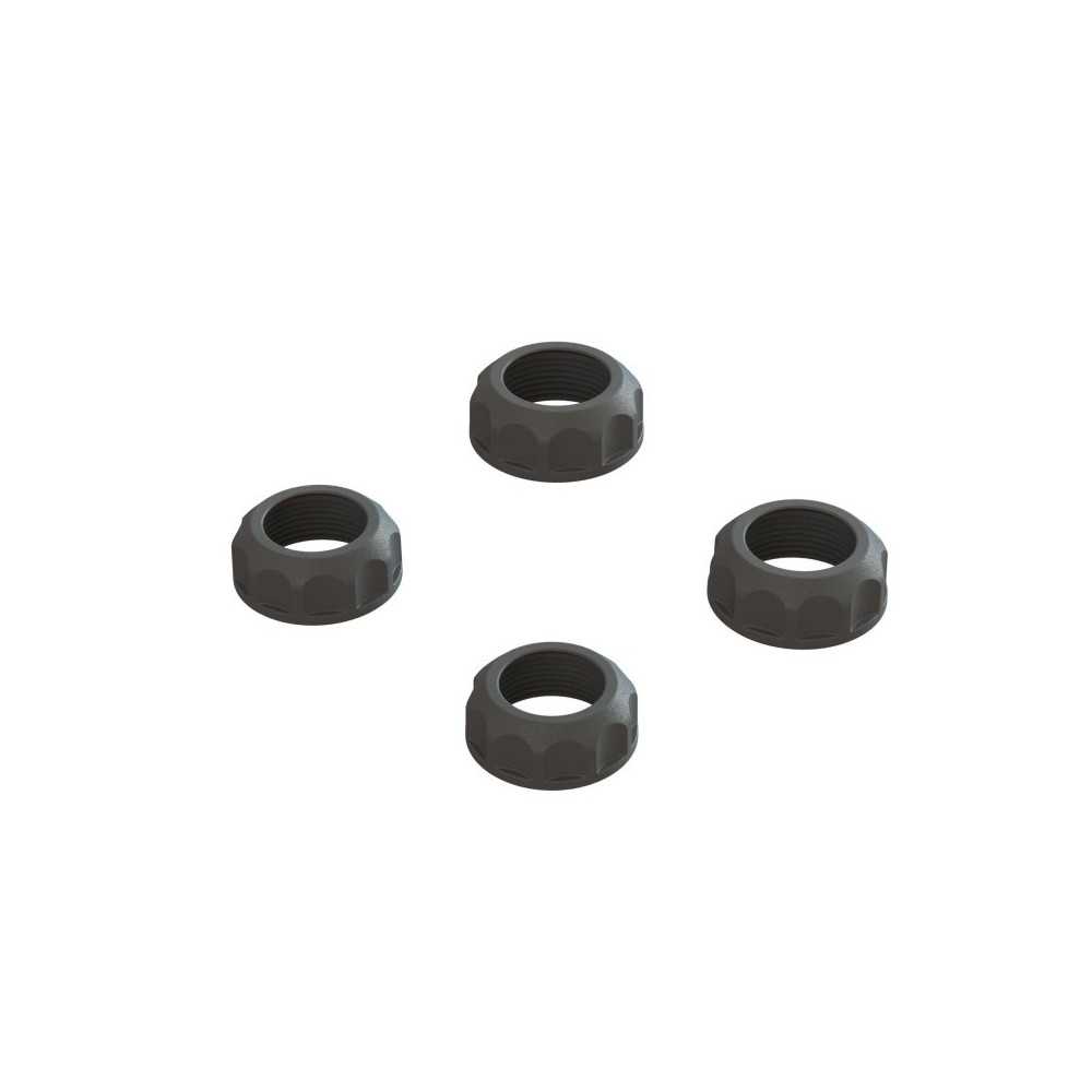 Arrma Shock Cap 4: 4X4 Black ARA330828