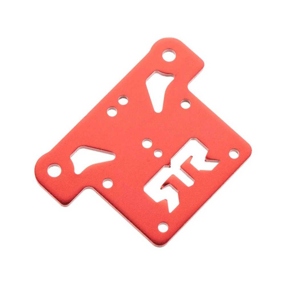 Arrma Top Plate Aluminum Silver Blue ARAC9387 Arrma Top Plate Aluminum Silver Blue ARAC9387