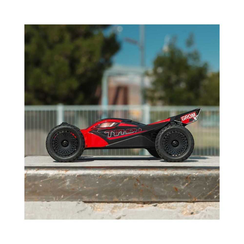 Arrma TYPHON GROM 223S BLX Brushless 4X4 Small Scale Buggy RTR with Battery & Charger Red ARA2306ST1