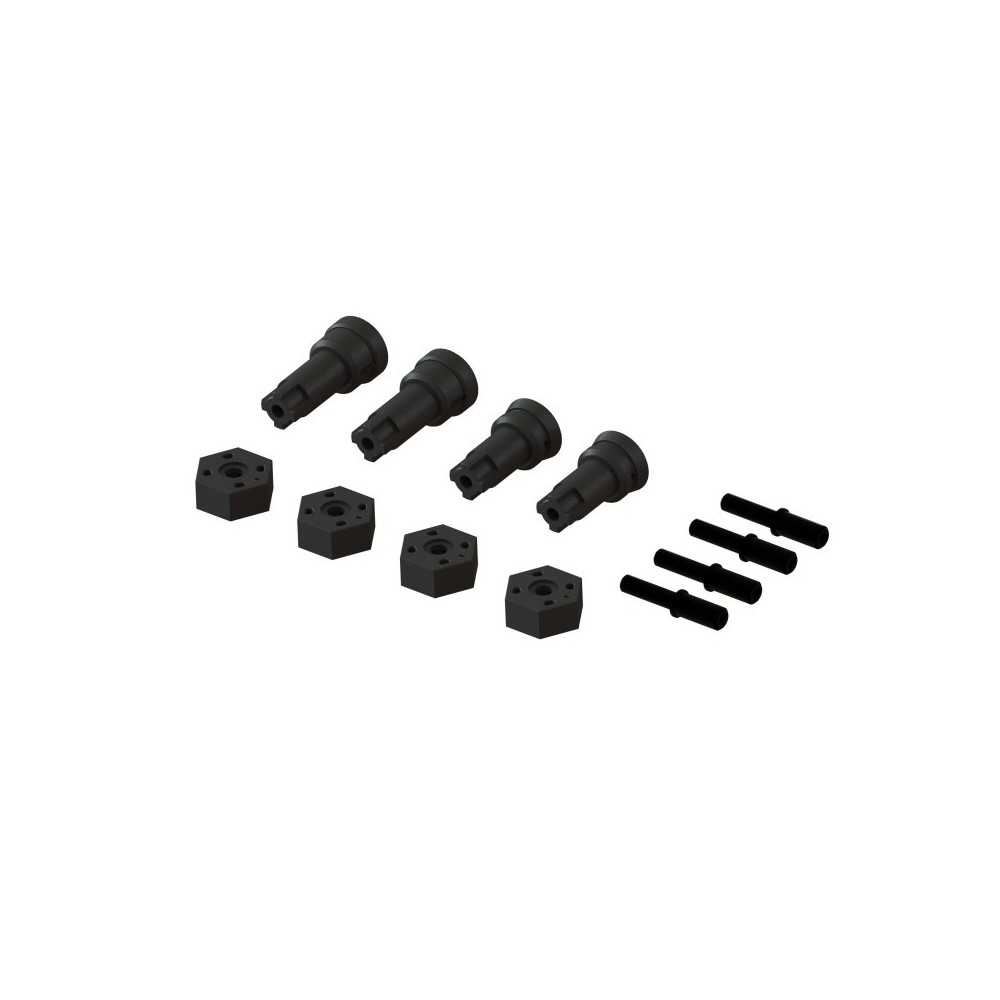 Arrma Wheel Axle and Hub Set B: GROM ARA311229 Arrma Wheel Axle and Hub Set B: GROM ARA311229