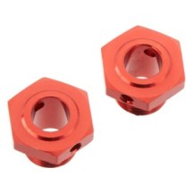 Arrma Wheel Hex Aluminum 17mm 13.6mm Thick Red 2 ARAC9413