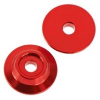 Arrma Wing Button Aluminum Red 2 ARAC9690
