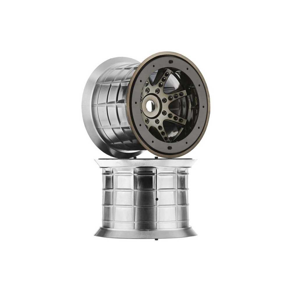 Axial Racing 1-8 Oversize 8-Spoke 3.8 Beadlock Wheels 17mm Hex Black Chrome 2 AXIC8046 Axial Racing 1-8 Oversize 8-Spoke 3.8 Beadlock Wheels 17mm Hex Black Chrome 2 AXIC8046