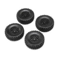 Axial Racing 1.0 Black Rhino Primm & Falken M/T Tires 4: SCX24 AXI-1538