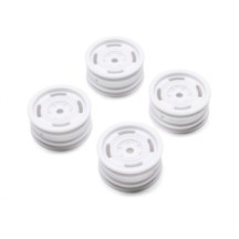 Axial Racing 1.0 Bronco Heritage Wheels White: SCX24 AXI-2184