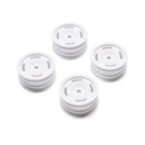 Axial Racing 1.0 Bronco Heritage Wheels White: SCX24 AXI-2184