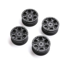Axial Racing 1.0 Ford Bronco Wheel Black 4: SCX24 AXI40006