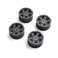 Axial Racing 1.0 Ford Bronco Wheel Black 4: SCX24 AXI40006