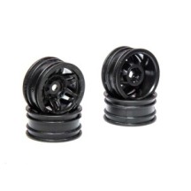 Axial Racing 1.0 Rockster Wheels Black 4: SCX24 AX24 AXI40002