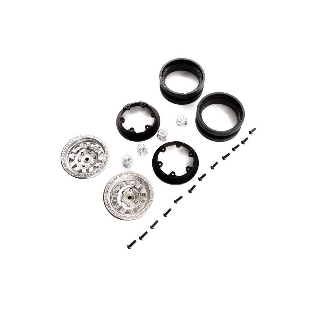 Axial Racing 1.9 KMC Machete Beadlock Wheels Satin 2 AXI43009 Axial Racing 1.9 KMC Machete Beadlock Wheels Satin 2 AXI43009