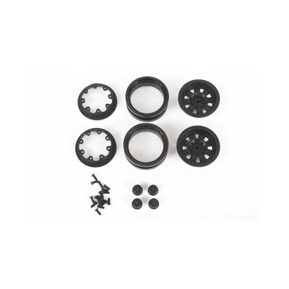 Axial Racing 1.9 Raceline Monster Beadlock Wheels Black 2 AXI43004