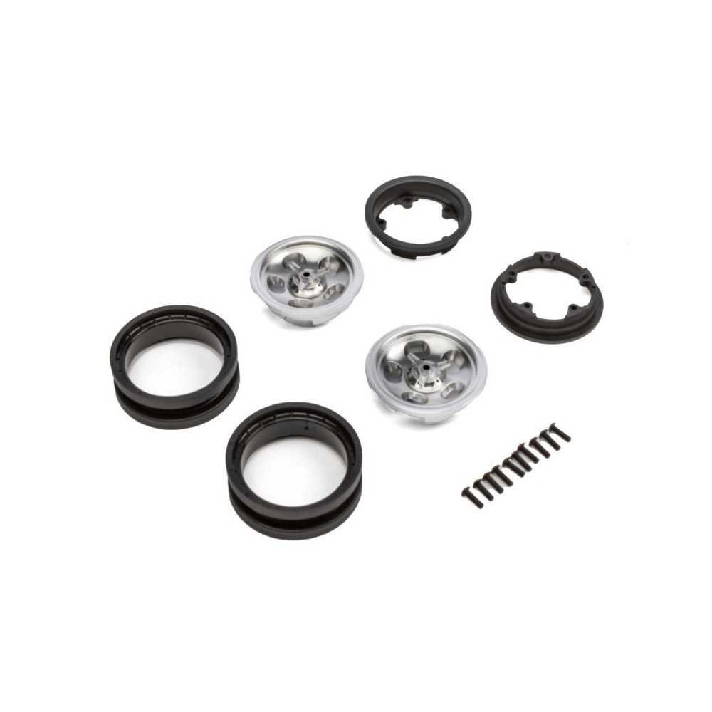Axial Racing 1.9 Retro Slot Beadlock Wheels Satin 2 AXI43013 Axial Racing 1.9 Retro Slot Beadlock Wheels Satin 2 AXI43013