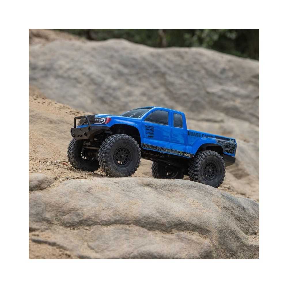 Axial Racing 1/24 SCX24 Base Camp 4WD Rock Crawler Brushed RTR with Battery & Charger Blue AXI-1219T2 Axial Racing 1/24 SCX24 Base Camp 4WD Rock Crawler Brushed RTR with Battery & Charger Blue AXI-1219T2