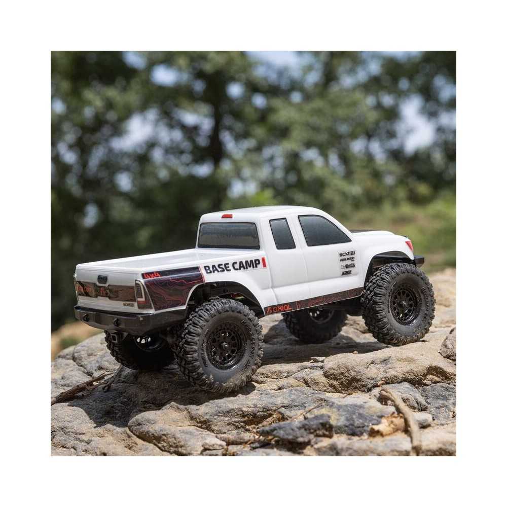 Axial Racing 1/24 SCX24 Base Camp 4WD Rock Crawler Brushed RTR with Battery & Charger White AXI-1219T1 Axial Racing 1/24 SCX24 Base Camp 4WD Rock Crawler Brushed RTR with Battery & Charger White AXI-1219T1