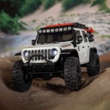 Crawler RC eléctrico 1/30 Axial Racing SCX30 Jeep Wrangler JLU 4X4 RTR White AXI-2261T2