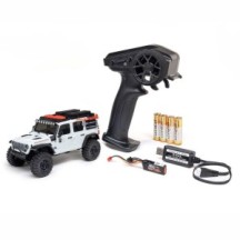 Crawler RC eléctrico 1/30 Axial Racing SCX30 Jeep Wrangler JLU 4X4 RTR White AXI-2261T2