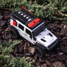 Crawler RC eléctrico 1/30 Axial Racing SCX30 Jeep Wrangler JLU 4X4 RTR White AXI-2261T2
