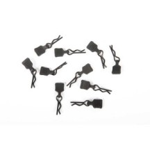 Axial Racing 3mm Body Clip with Tab Black 10 AXI206000