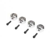 Cubo hexagonal de aluminio anodizado duro de 12 mm para RBX10 Axial AXI232046