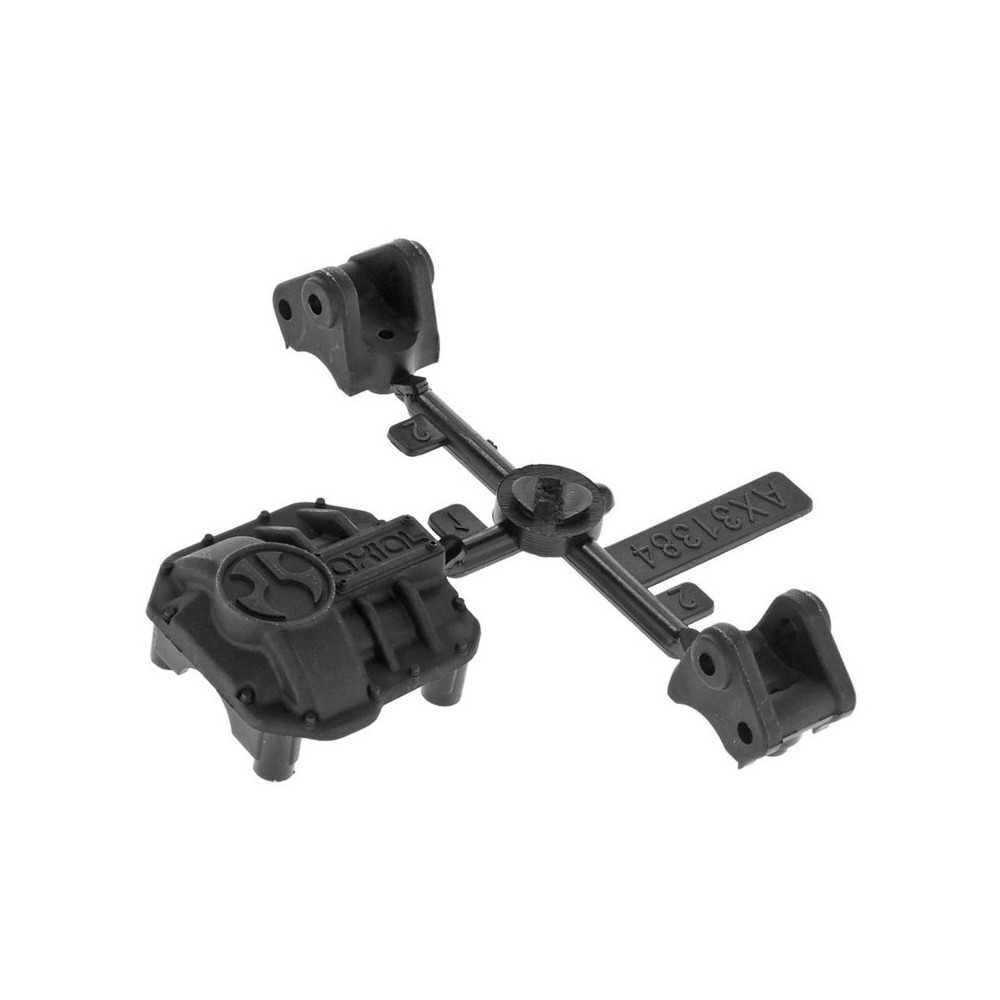 Tapa de diferencial AR44 y soportes de varillas negros Axial AXIC1437 Tapa de diferencial AR44 y soportes de varillas negros Axial AXIC1437