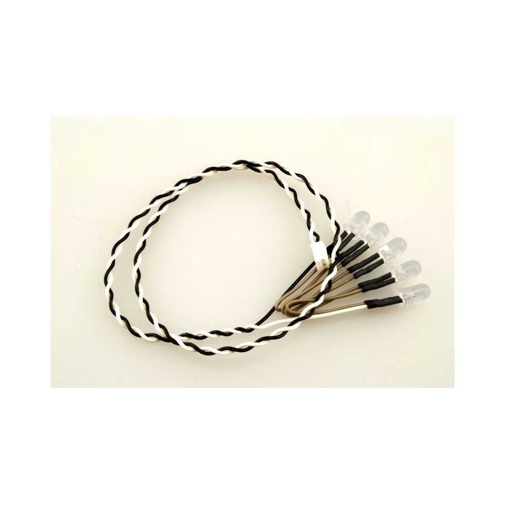 Cadena de 5 LED blancos Axial AX24256 Cadena de 5 LED blancos Axial AX24256