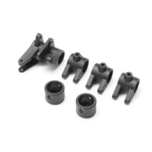 Soportes de varillas y tapa de tubo de eje SCX10 PRO Axial AXI232071