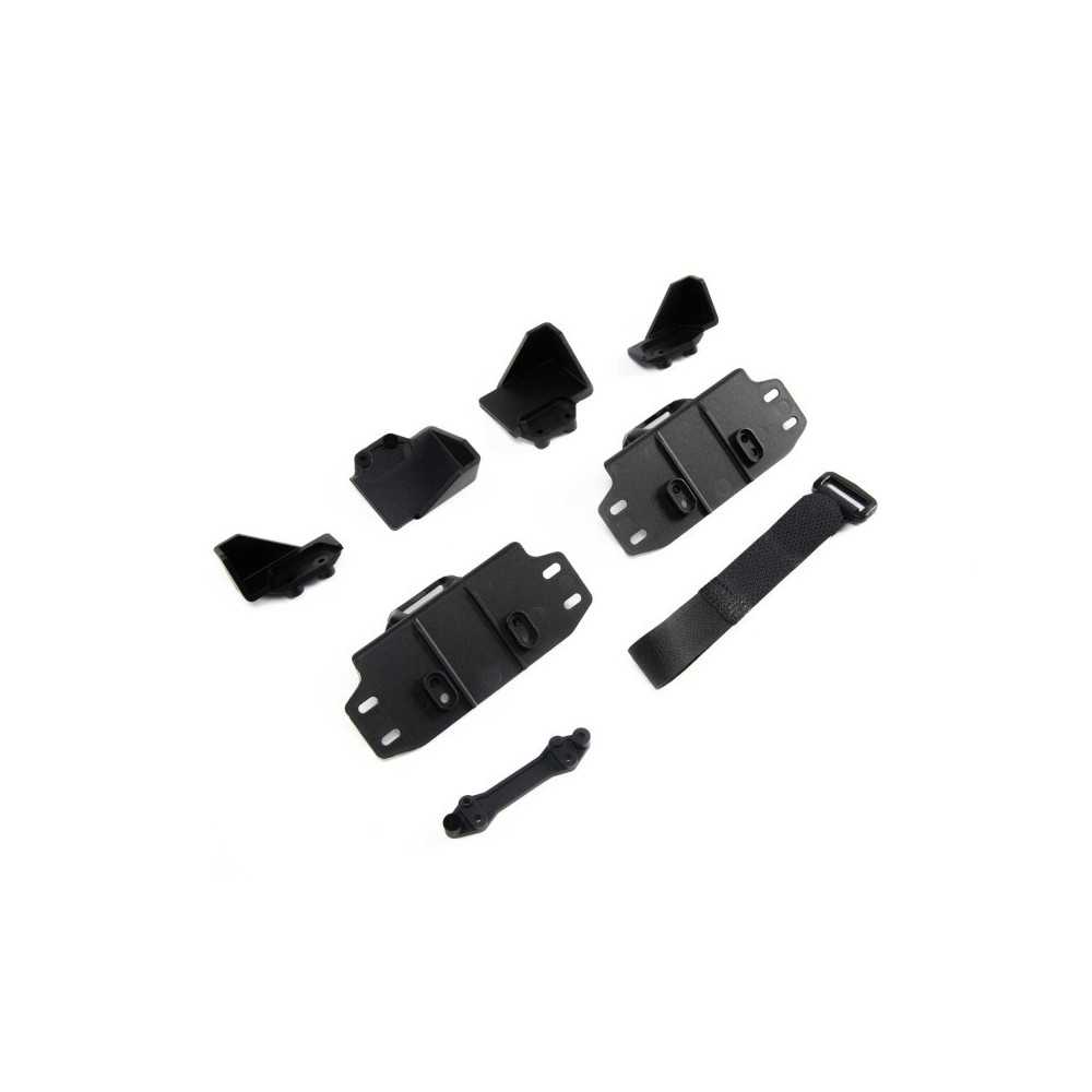 Juego de bandeja de batería y correa SCX10 III Axial AXI231008 Juego de bandeja de batería y correa SCX10 III Axial AXI231008