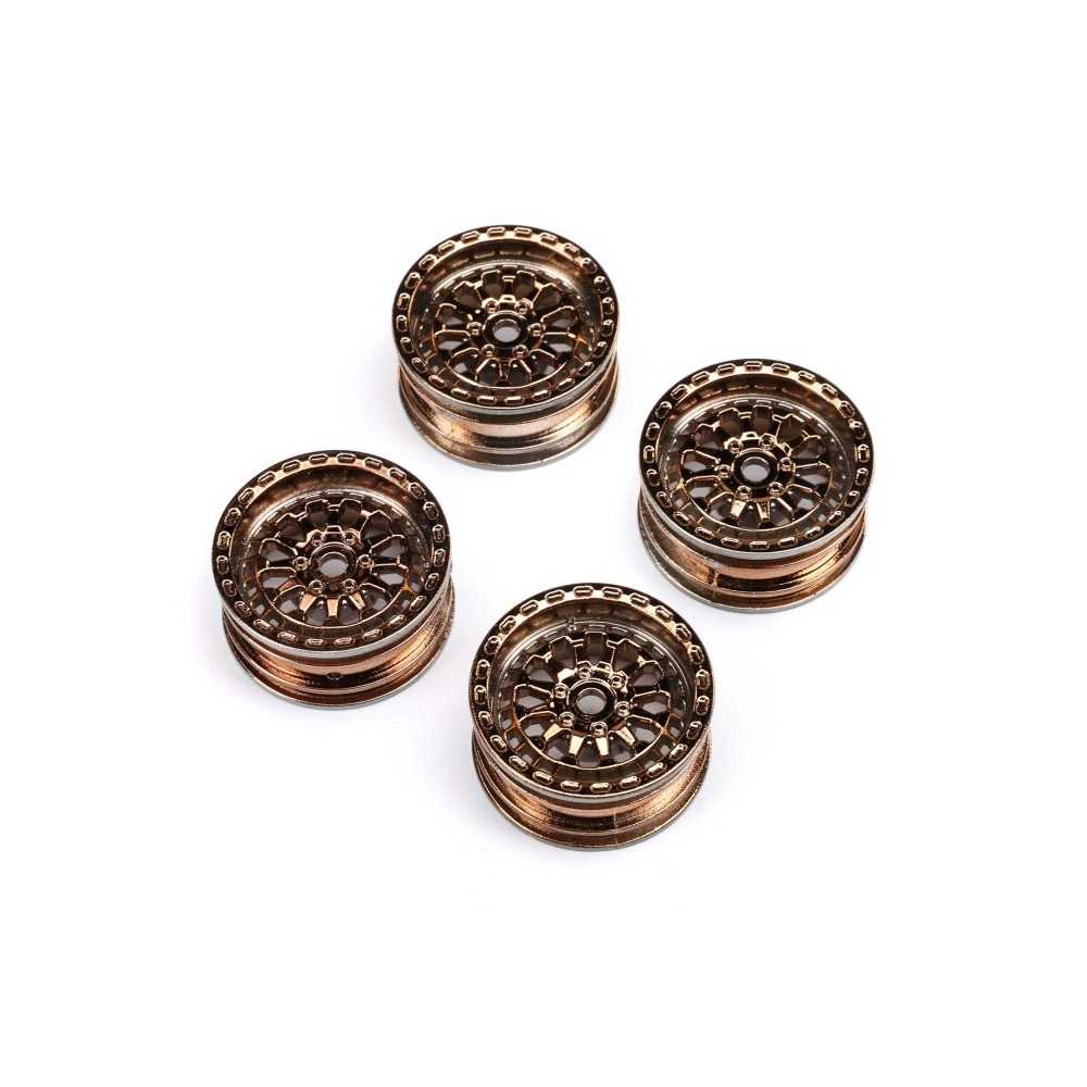 Axial Racing Black Rhino Wheel 1.0 7mm Hex 4: SCX24 AXI-1796 Axial Racing Black Rhino Wheel 1.0 7mm Hex 4: SCX24 AXI-1796