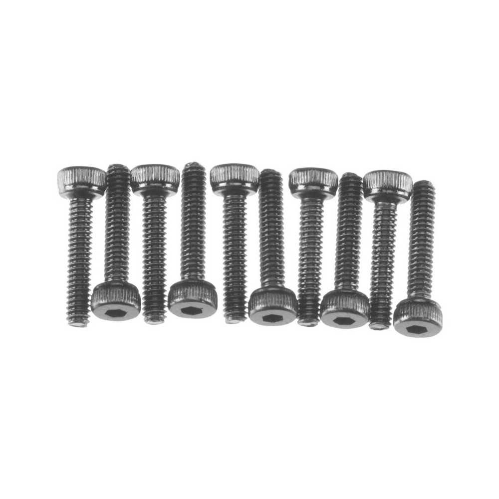 Tornillos de cabeza cilíndrica M2x10mm negros oxidados Axial AXIC0015 Tornillos de cabeza cilíndrica M2x10mm negros oxidados Axial AXIC0015