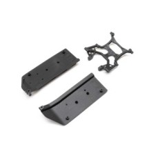 Placas laterales de chasis y refuerzo trasero SCX10 III Base Camp Axial AXI231049