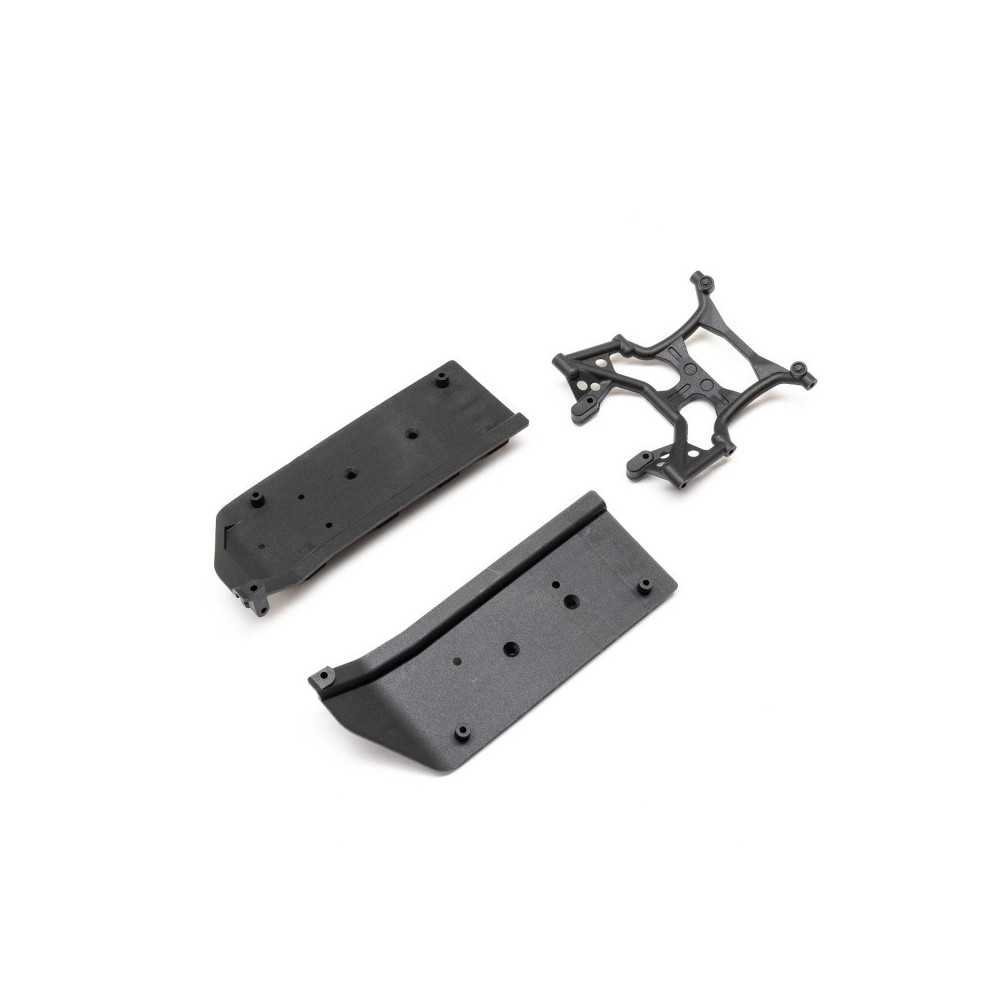 Placas laterales de chasis y refuerzo trasero SCX10 III Base Camp Axial AXI231049 Placas laterales de chasis y refuerzo trasero SCX10 III Base Camp Axial AXI231049