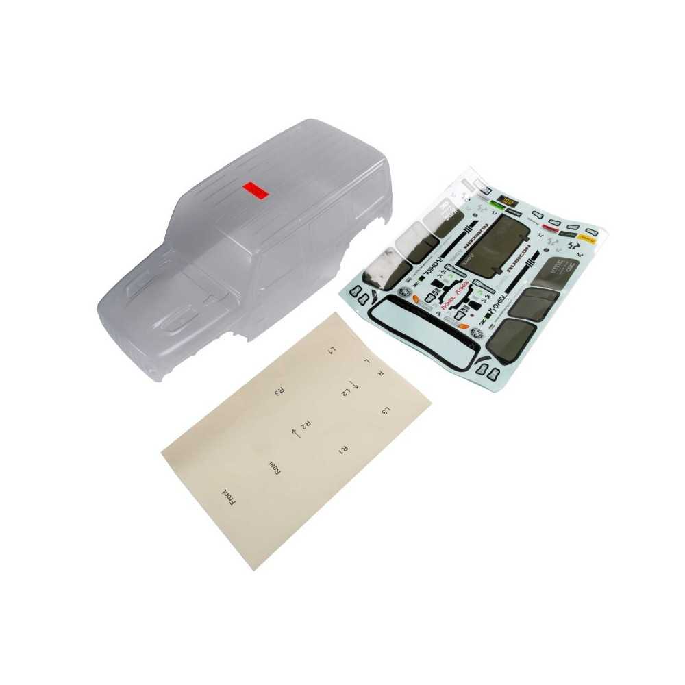 Carrocería transparente Jeep JL Wrangler SCX10 III AXI230015 Carrocería transparente Jeep JL Wrangler SCX10 III AXI230015