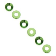 Axial Racing Cone Washer 3x6.9x2mm Green 6 AXIC1101