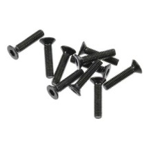 Axial Racing Flat Head Screw M2.6x12mm Black 10 AXIC1055