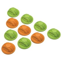 Axial Racing Gate Marker Set Green Orange 10 AXIC2014