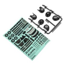 Axial Racing Helmet Set Black Yeti AXIC1049