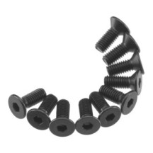 Tornillos hexagonales de cabeza plana negros Axial AXIC0118