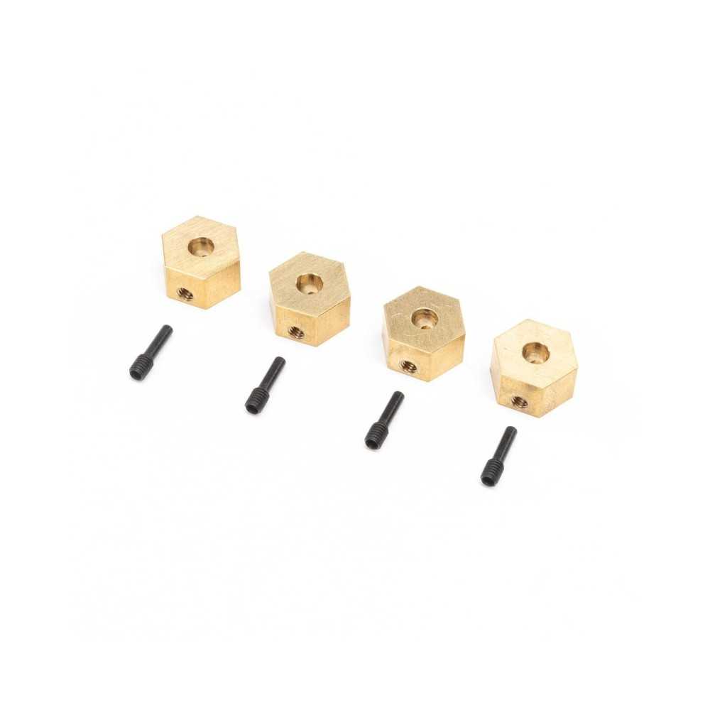 Axial Racing Hex Hubs Brass 7g: UTB18 4 AXI312005 Axial Racing Hex Hubs Brass 7g: UTB18 4 AXI312005
