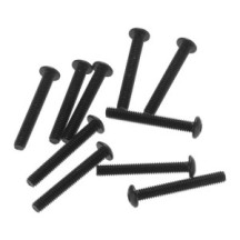 Tornillos de cabeza redonda con hexágono interior negros M2.6x1mm Axial AXIC1491