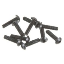 Tornillos de cabeza redonda con hexágono interior negros M3x12mm Axial AXIC0116