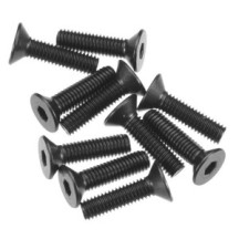 Tornillo de cabeza avellanada con hexágono negro M3x12mm Axial AXIC0146